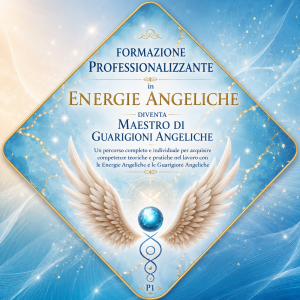 Formazione Professionalizzante in Energie Angeliche con percorso teorico-pratico, videolezioni, esercitazioni e incontri individuali per diventare Maestro di Guarigioni Angeliche.