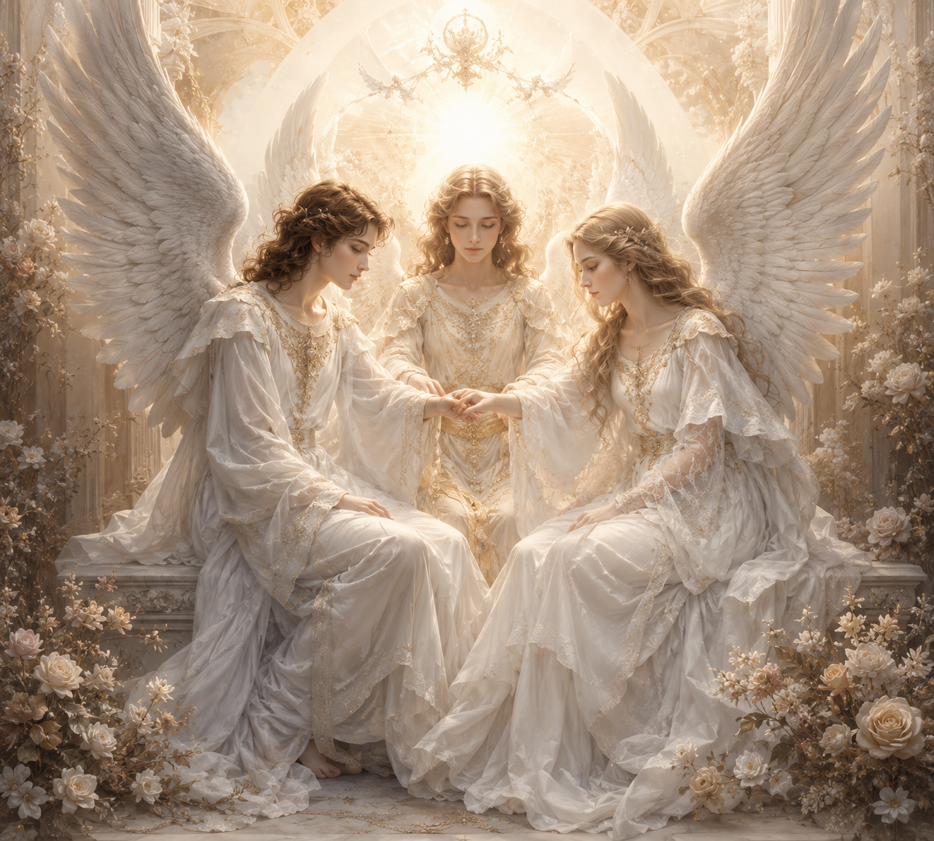 Gli Angeli accompagnano il cammino dell'Anima con luce, protezione e guida spirituale.