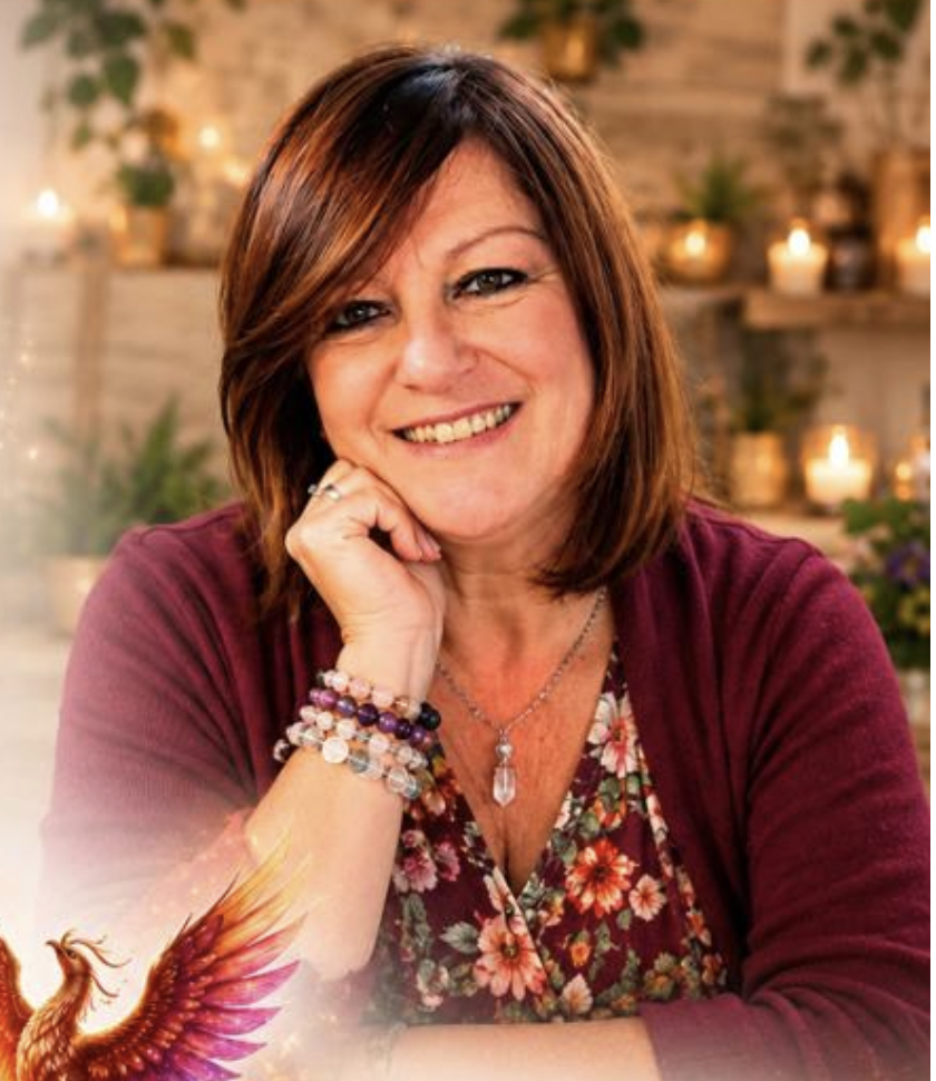 Ritratto di Stefania Cappelli, fondatrice de La Magia della Fenice, specializzata in percorsi individuali di crescita personale, spirituale ed energetica.
