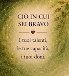 Illustrazione Ikigai Point dedicata ai talenti, alle capacità e ai doni personali come parte del percorso di scoperta del proprio scopo di vita.