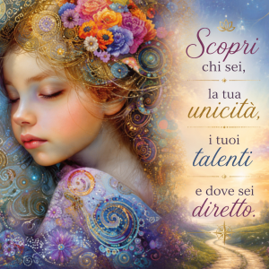 Illustrazione simbolica dedicata alla scoperta di sé, della propria unicità, dei talenti personali e della direzione evolutiva dell'anima.