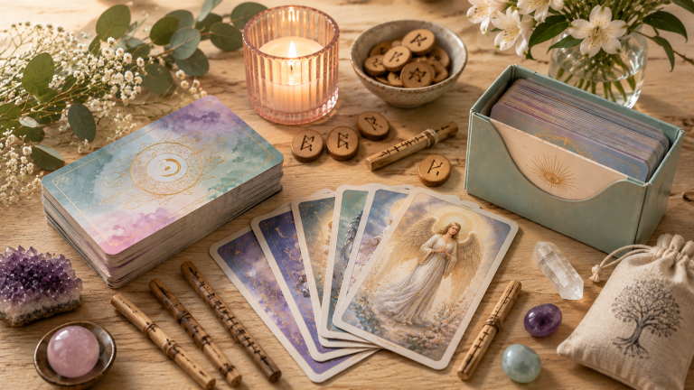 Carte oracolari e angeliche, Rune e Ogham tra gli strumenti divinatori